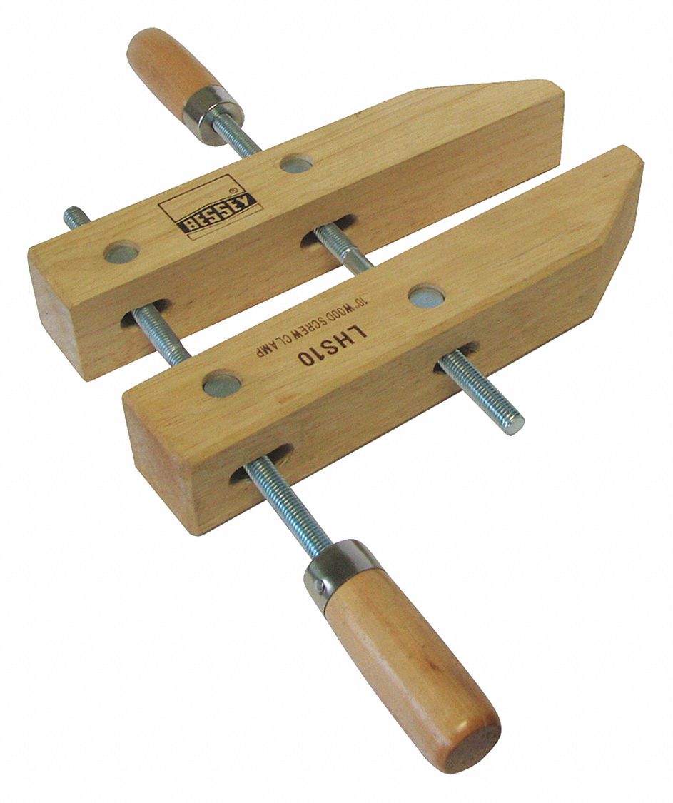 BESSEY Wood Handscrew Clamp, 10" 51ZX73LHS10 Grainger