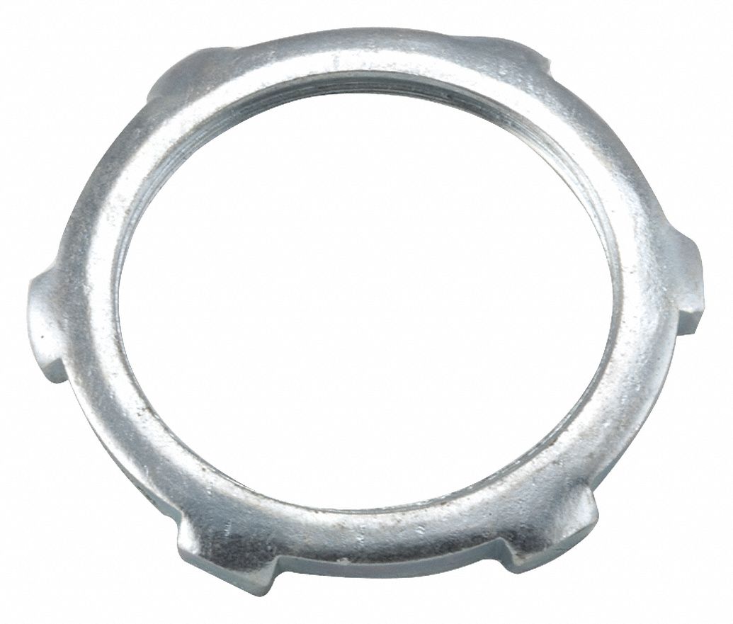RACO Locknut, For Conduit Type Rigid, Threaded IMC, Conduit Trade Size