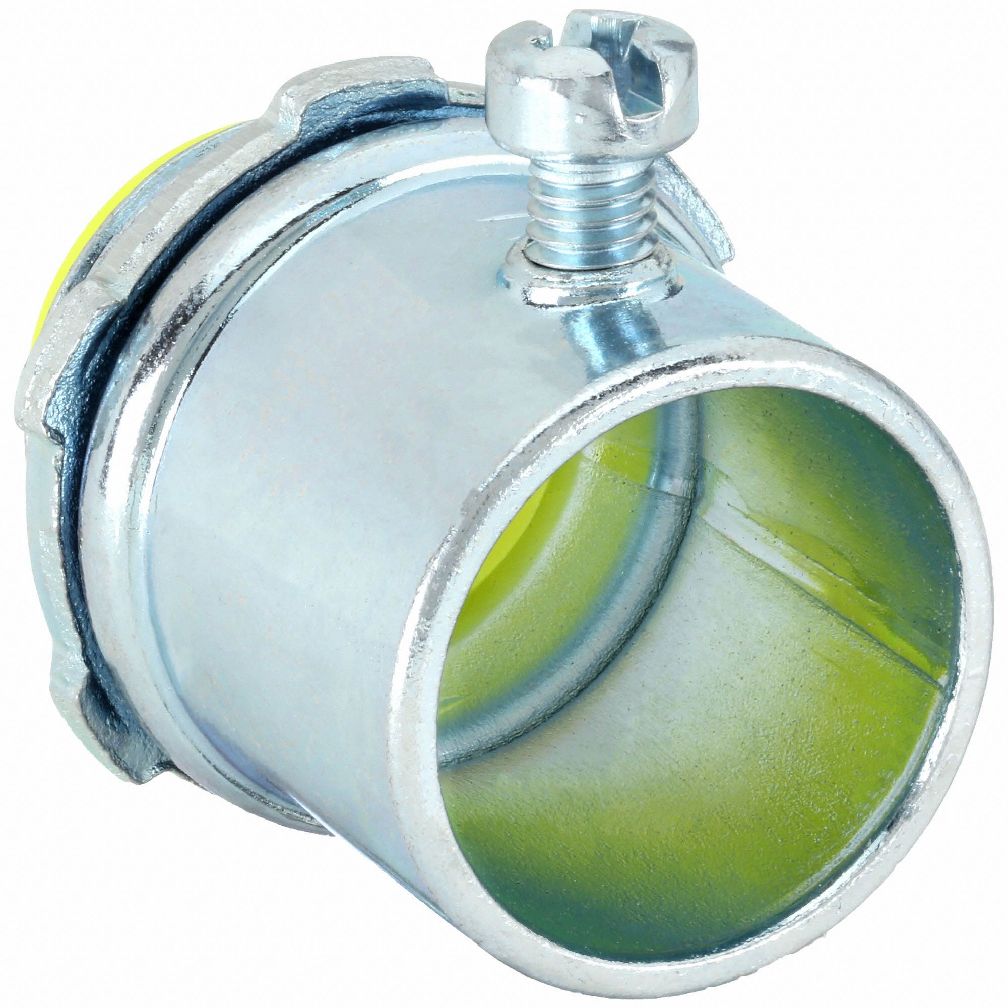 RACO Set Screw Conduit Connector Steel, 3/4 in Trade Size, 1 15/32 in Overall Lg, Insulated