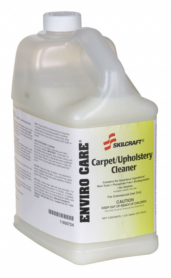 ABILITY ONE Carpet Cleaner, 1 gal, Bottle, 8 to 12 oz/gal, 9 pH, PK 4