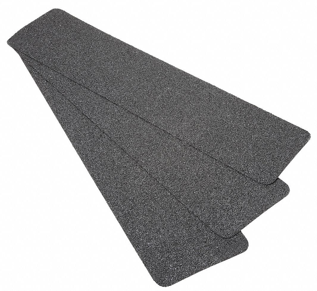 ABILITY ONE Solid Black AntiSlip Tread, 6 in x 2 ft, 24 Grit Aluminum