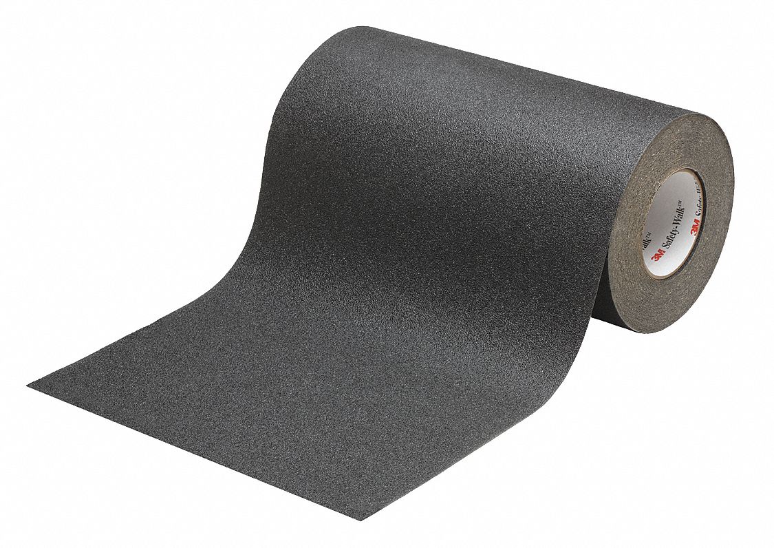 ABILITY ONE Solid Black AntiSlip Tape, 3 ft x 60 ft, 60 Grit Aluminum