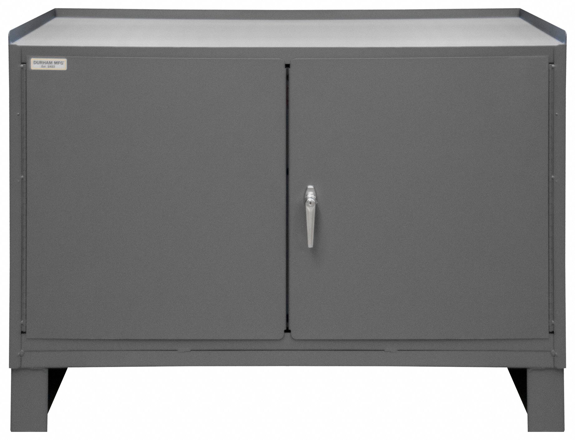 DURHAM MFG, Steel, 48 in x 24 in, Workbench 52CK413403NVSLF