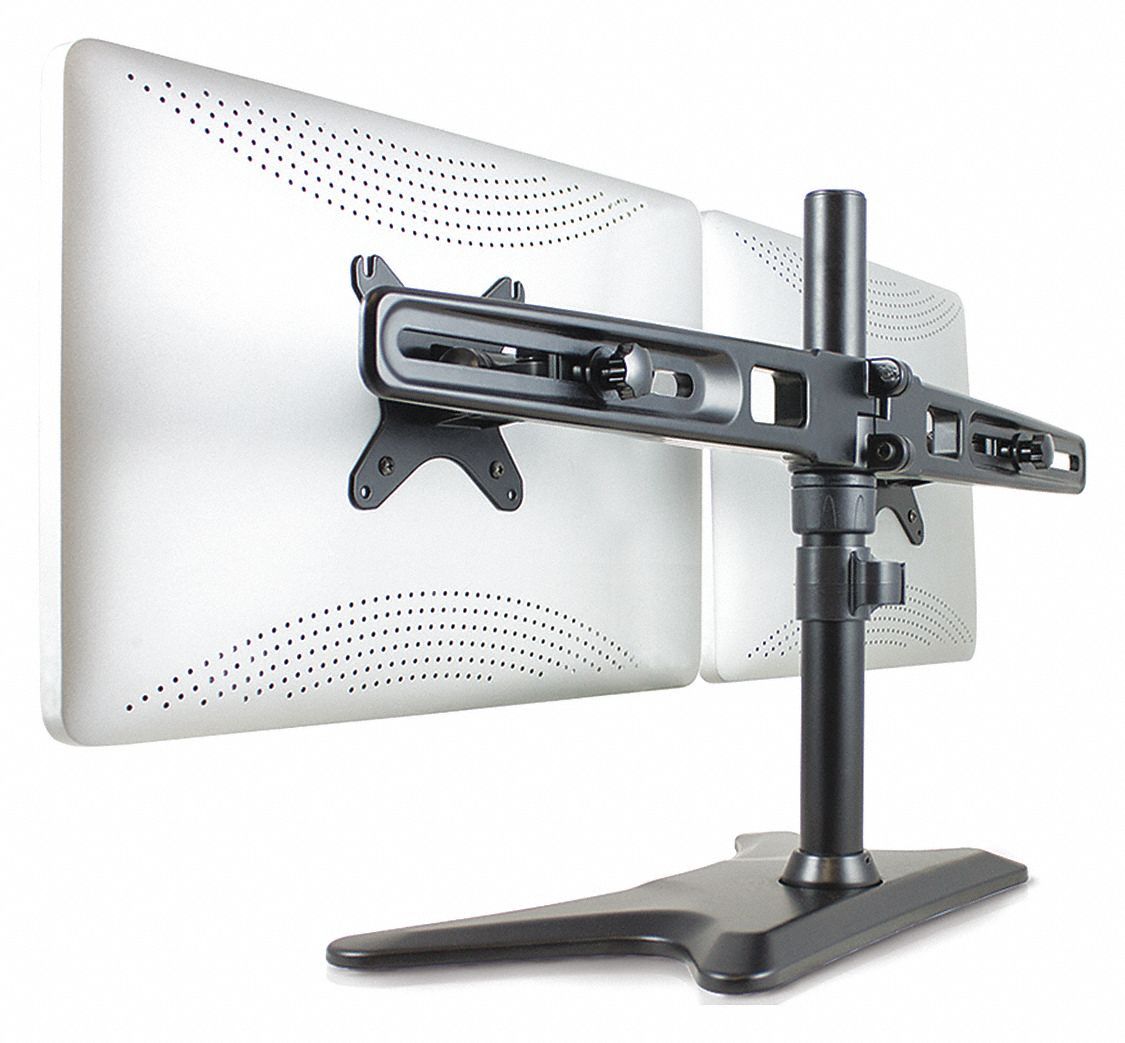 DOUBLESIGHT Fixed Dual Monitor Stand For Use With Computer Monitor, Television 52DD38DS