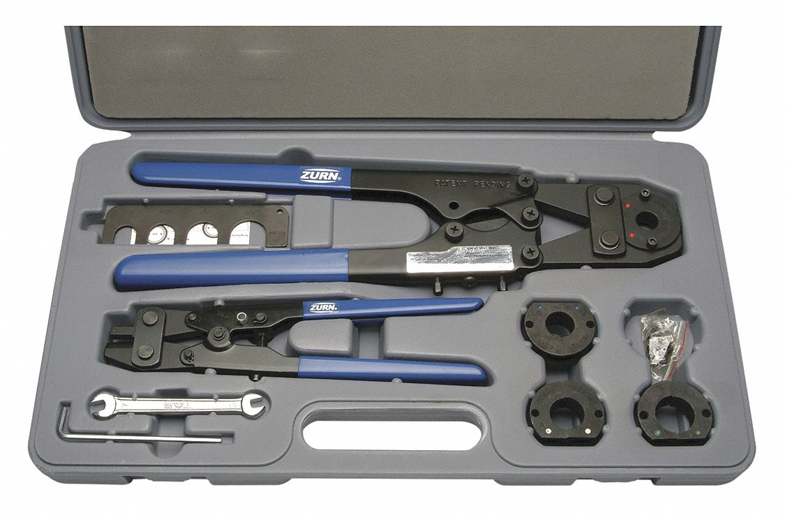 ZURN PEX Pex Crimp Tool 1/2 in/3/4 in/3/8 in/5/8 in Size, Hardened