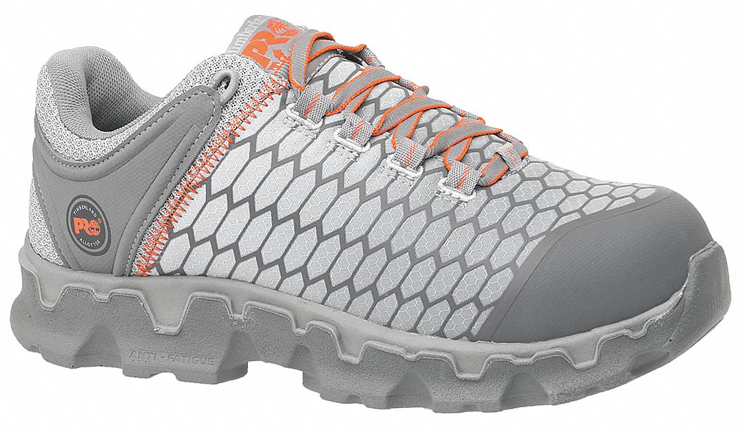 Athletic Shoe, 9, W, Women's, Gray, Alloy Toe Type, 1 PR Grainger