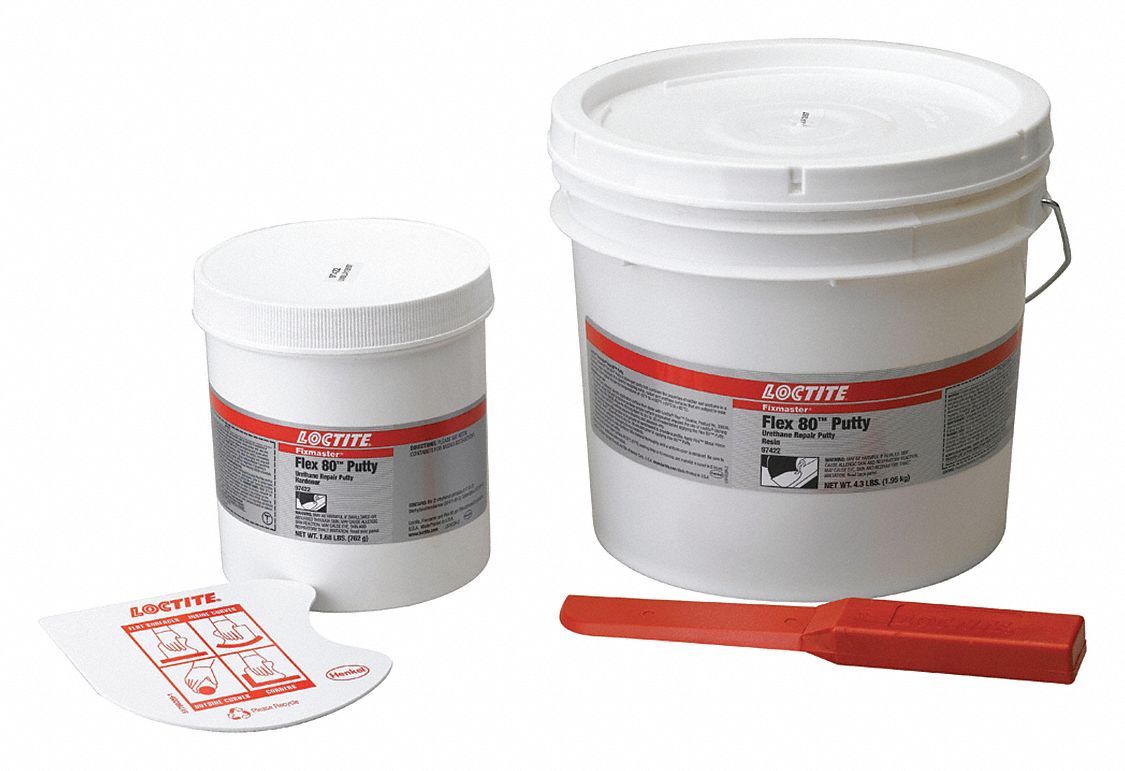 LOCTITE Putty Epoxy, 6 lb, with Temp. Range of 20° to 180°F, Brown