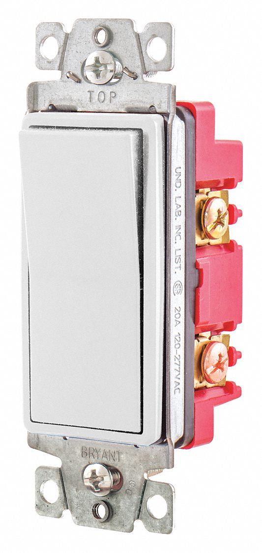 Wall Switch,20A,White,4Way Type,Rocker 9904W 781786740976 eBay