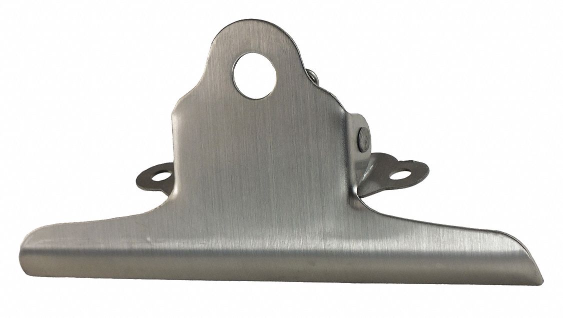 DETECTAMET, INC. Stainless Steel Clipboard Clip, 5 5/8 inL x 2 3/4 inW