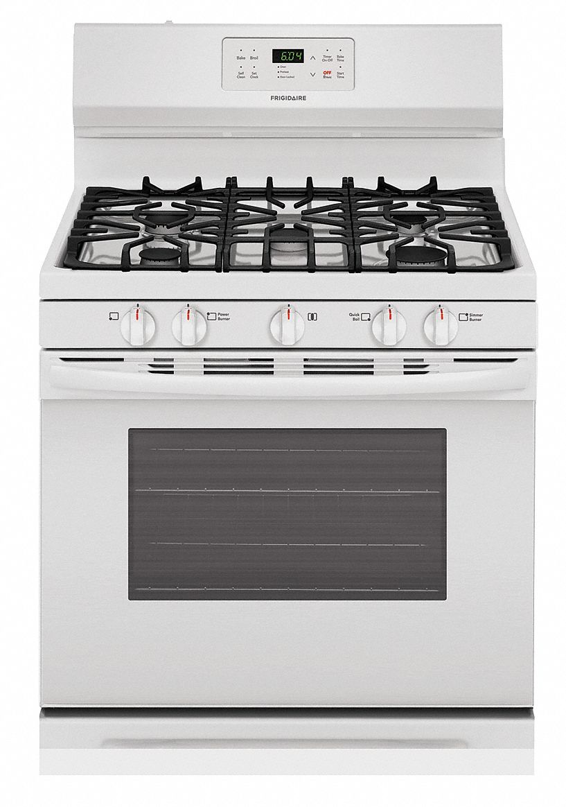 FRIGIDAIRE, White, Natural Gas, Oven Range 52HZ66FFGF3054TW Grainger