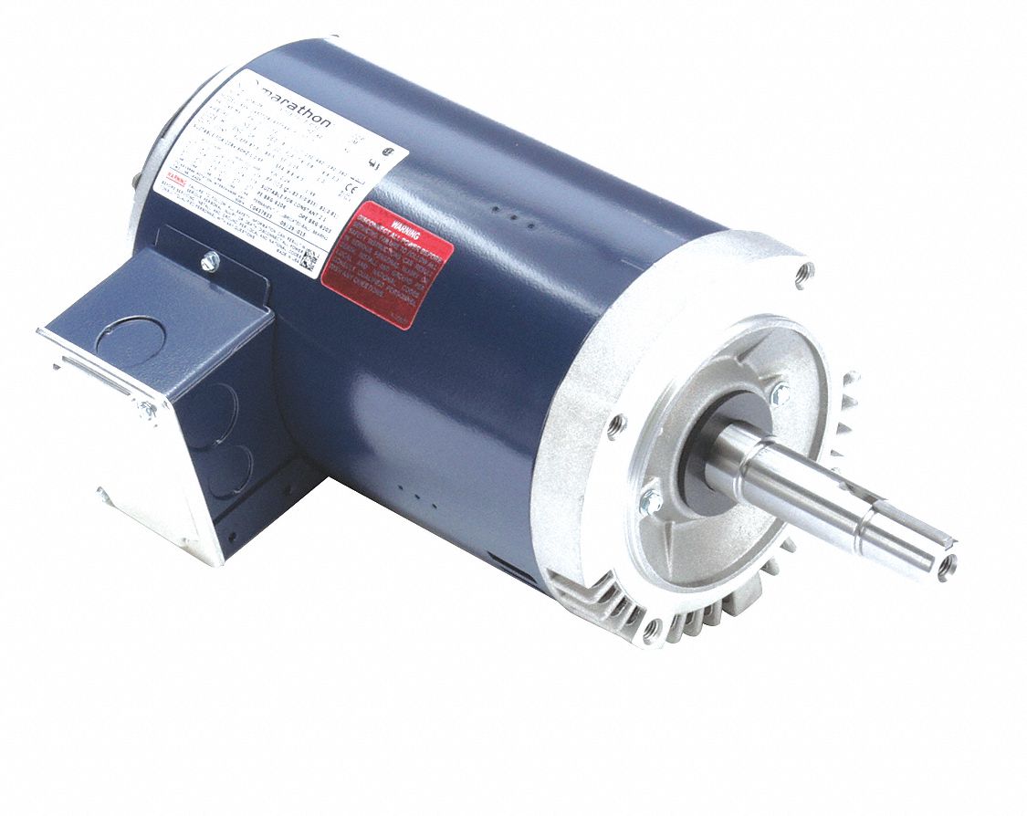 MARATHON MOTORS CloseCoupled Pump Motor, 3 HP, 3Phase, 6.5 in