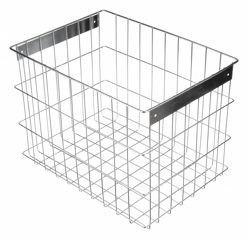 MARLIN STEEL WIRE PRODUCTS, Material Handling Basket, Steel, Storage