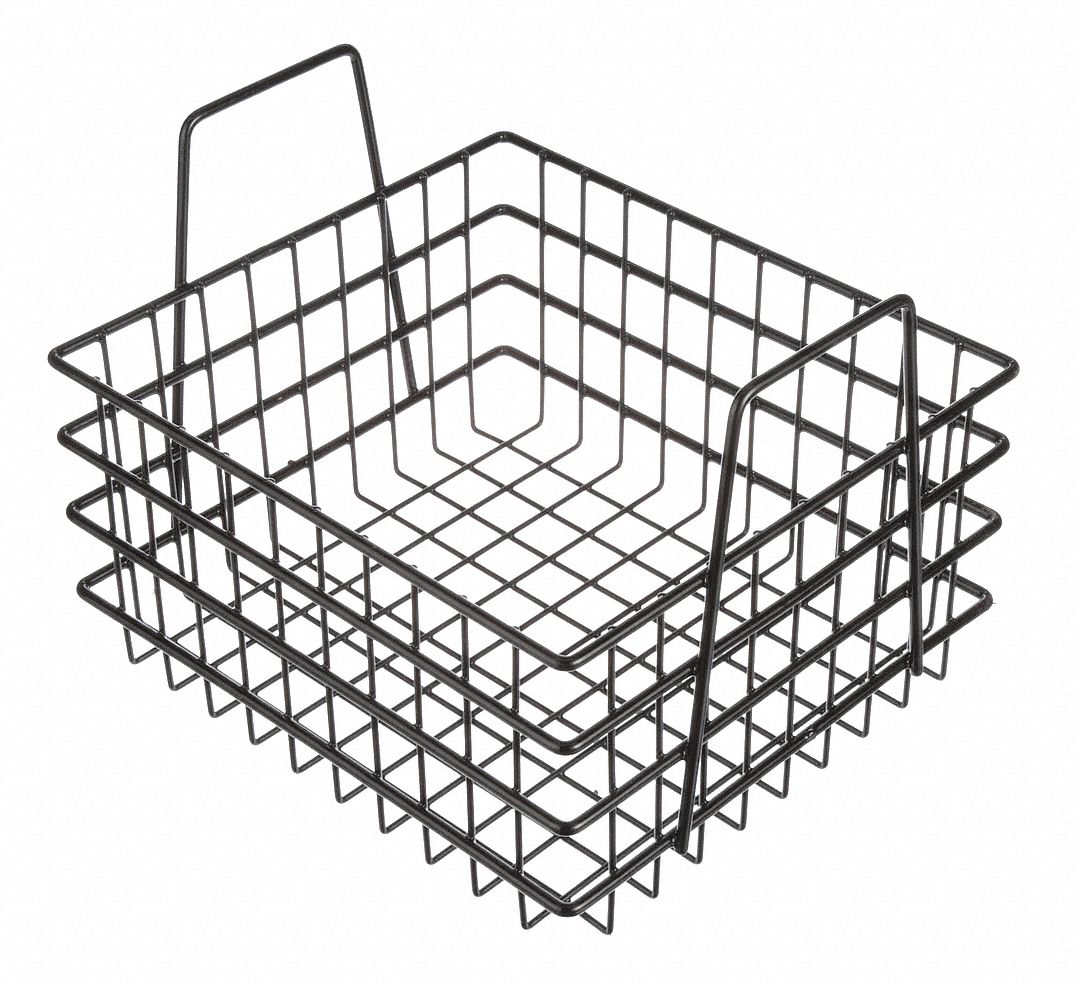MARLIN STEEL WIRE PRODUCTS, Steel, ChromePlated, Storage Basket