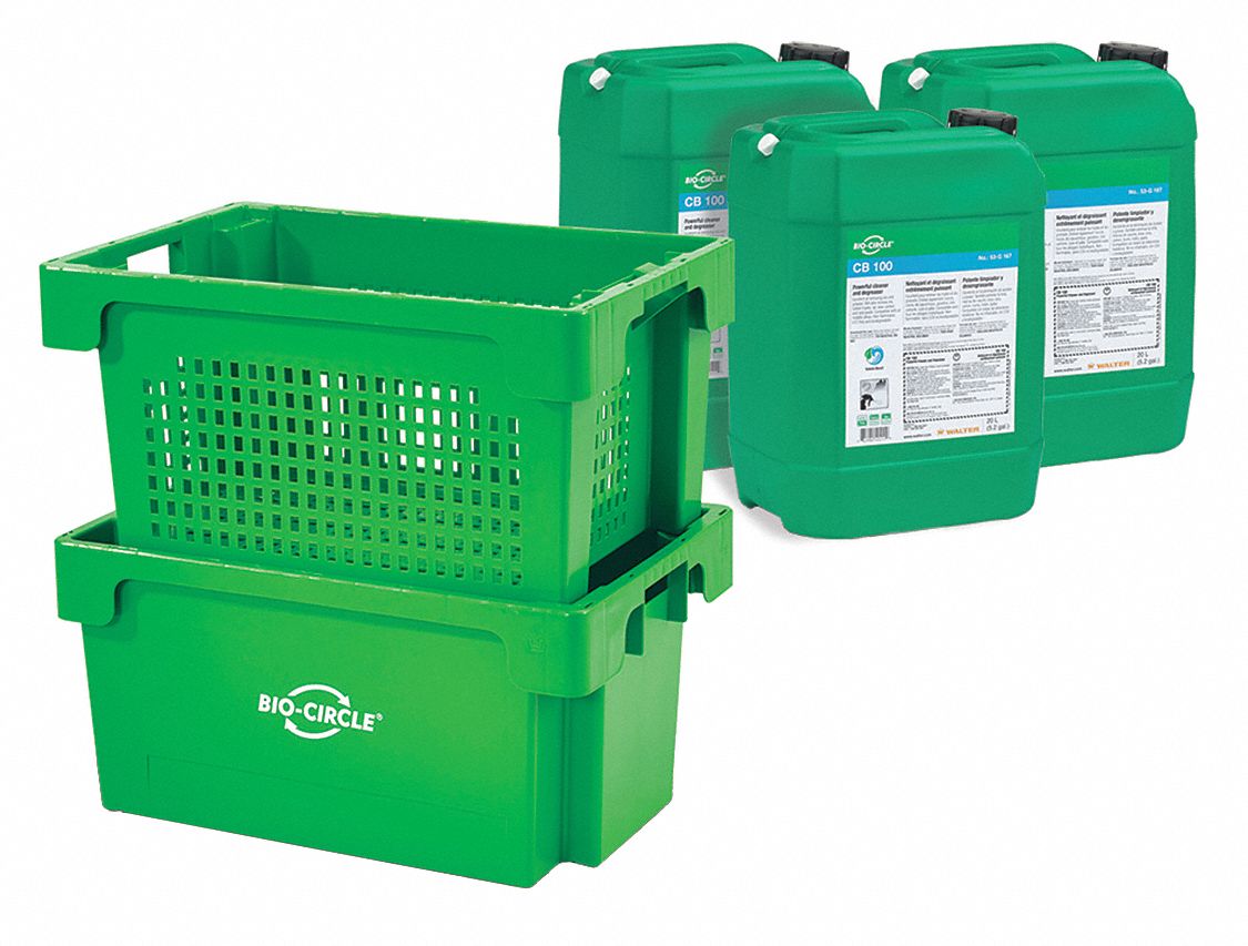 BIOCIRCLE Parts Washer Kit, Plastic 52JC2455D010CBP Grainger