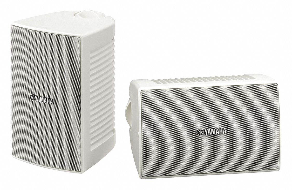 YAMAHA Outdoor Speakers, 8 Impedance (Ohms), 95/8 Overall Height (In.), 63/4 Overall Length