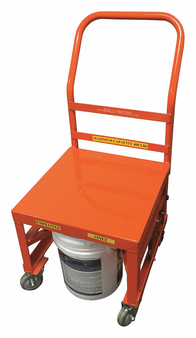 GRAINGER APPROVED Bucket Truck, 400 lb Load Capacity, 20 in x 20 in