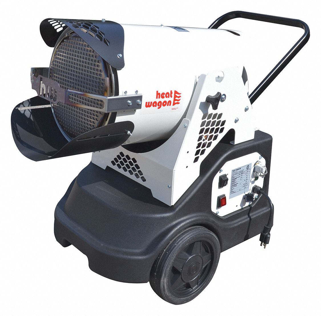 HEAT WAGON DirectFired Portable Oil & Kerosene Radiant Torpedo Heaters, Wheeled Mounted