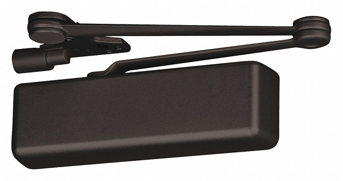 GRAINGER APPROVED Manual, Hydraulic, Door Closer, Heavy Duty, Interior