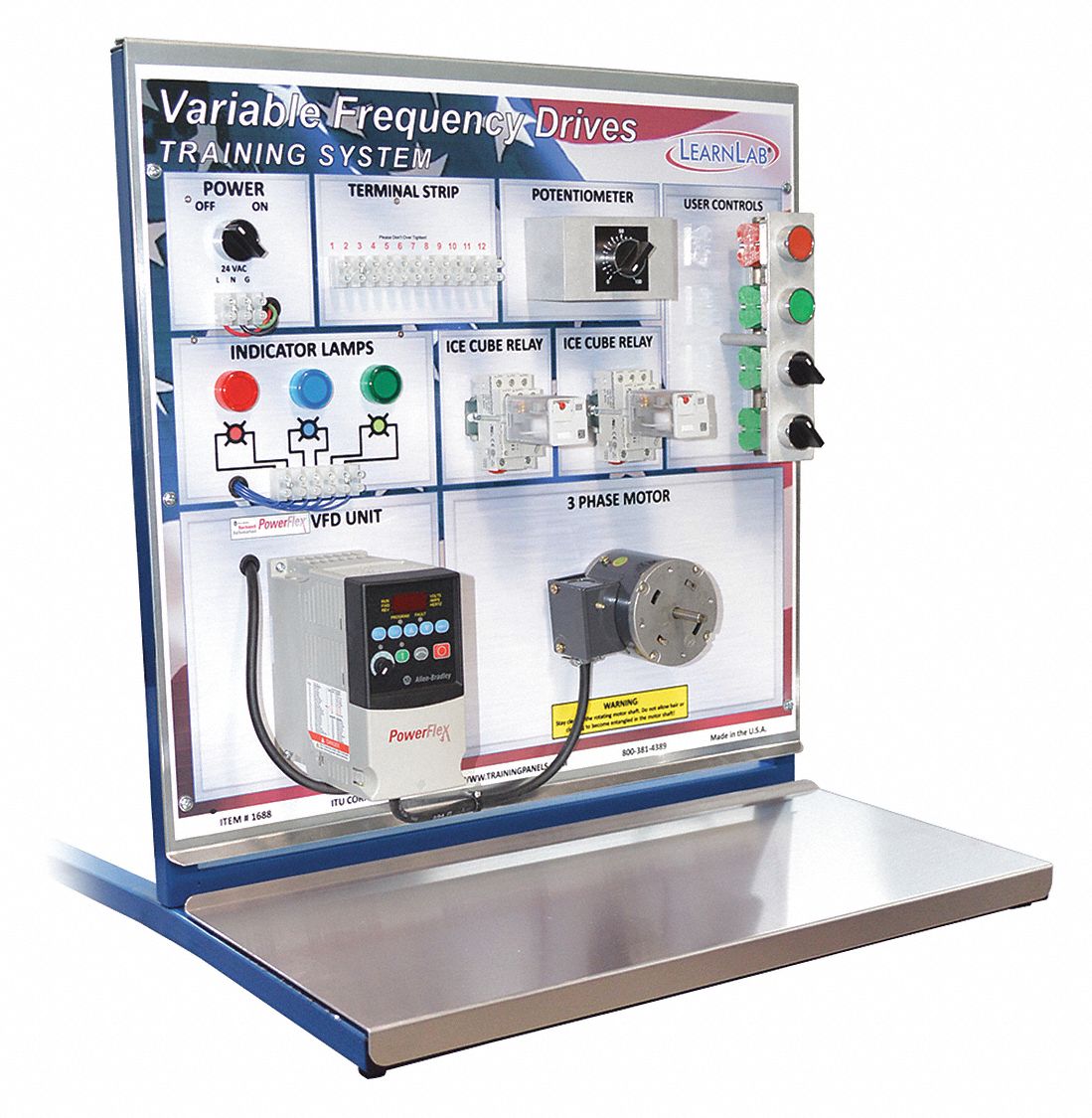 LEARNLAB Allen Bradley VFD Training System, English 52JR67