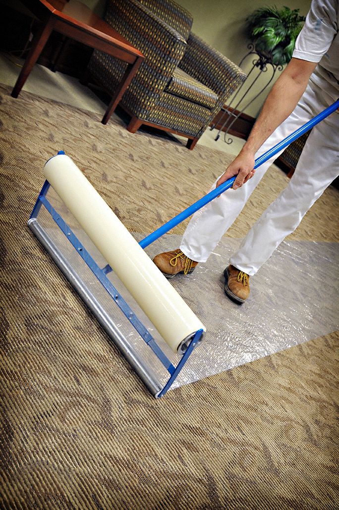 TRIMACO Carpet Film Applicator, For Use With Reverse Wound Adhesive
