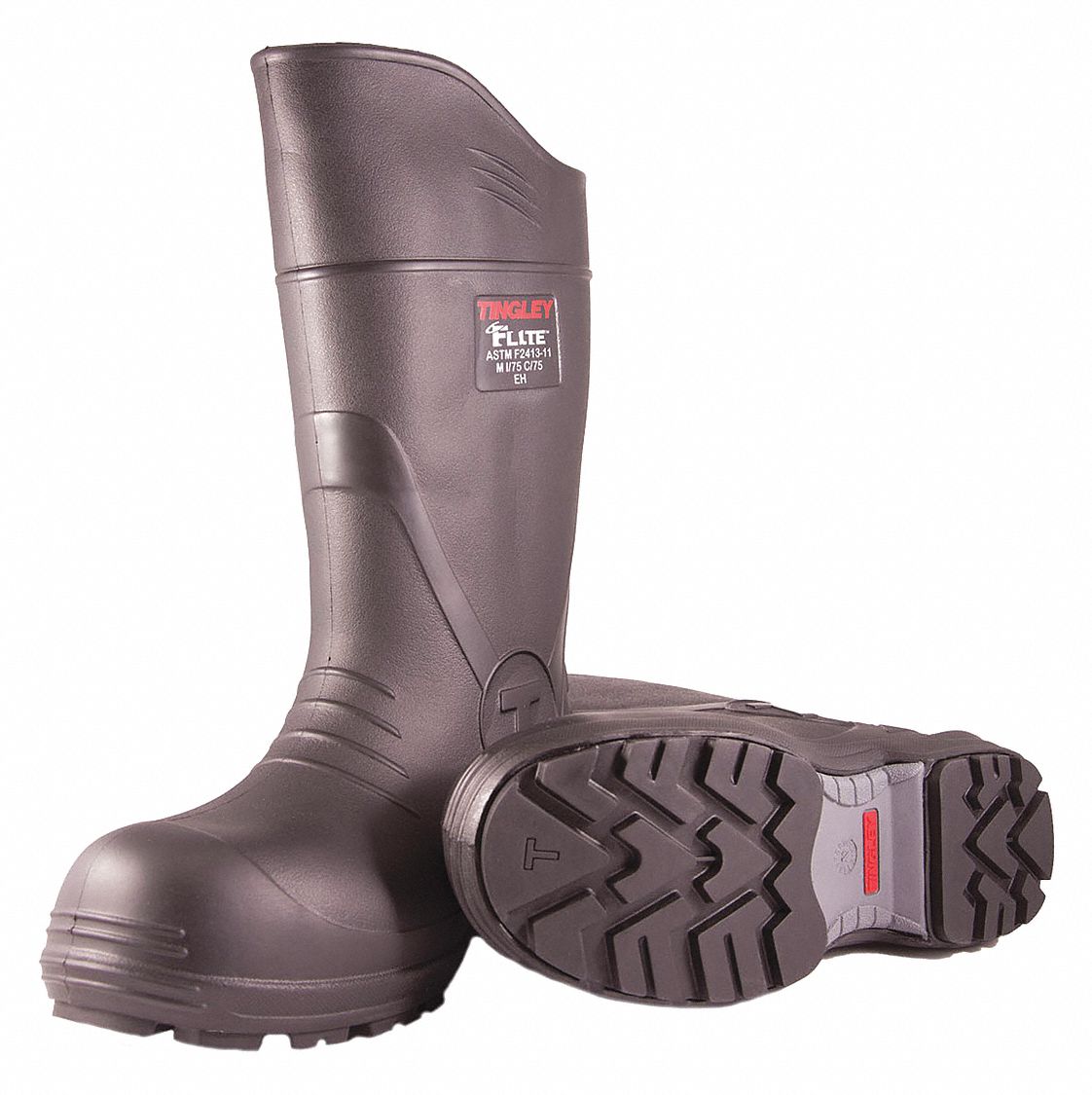 TINGLEY Rubber Boot, Men's, 5, Knee, Composite Toe Type 52NT1227251