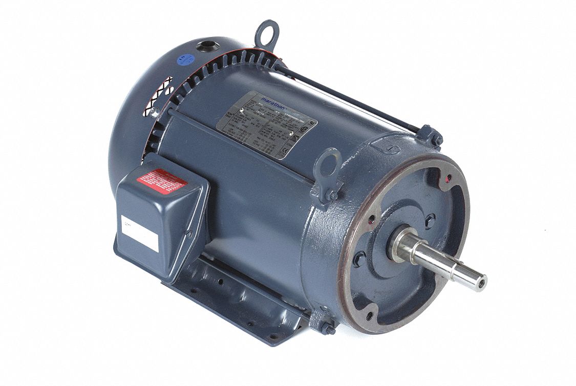 MARATHON MOTORS CloseCoupled Pump Motor, 7 1/2 HP, 3Phase, Nameplate