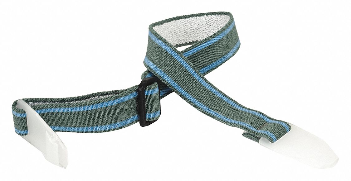 MSA CHIN STRAP, 2PT, 3/4 IN POLYESTER WEBBING, GREY Hard Hat Chin