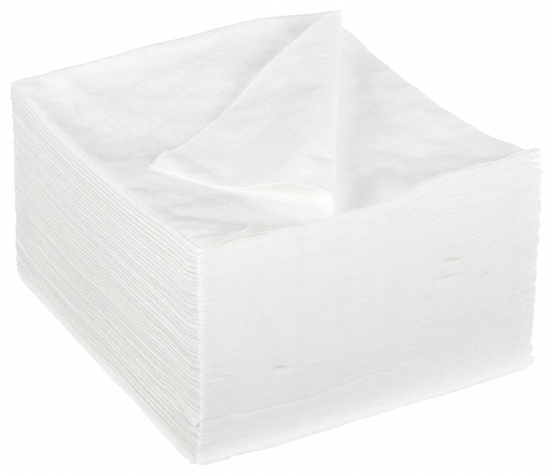 GRAINGER, 1/4 Fold, Max Absorbency, Dry Wipe 52WY2152WY21 Grainger