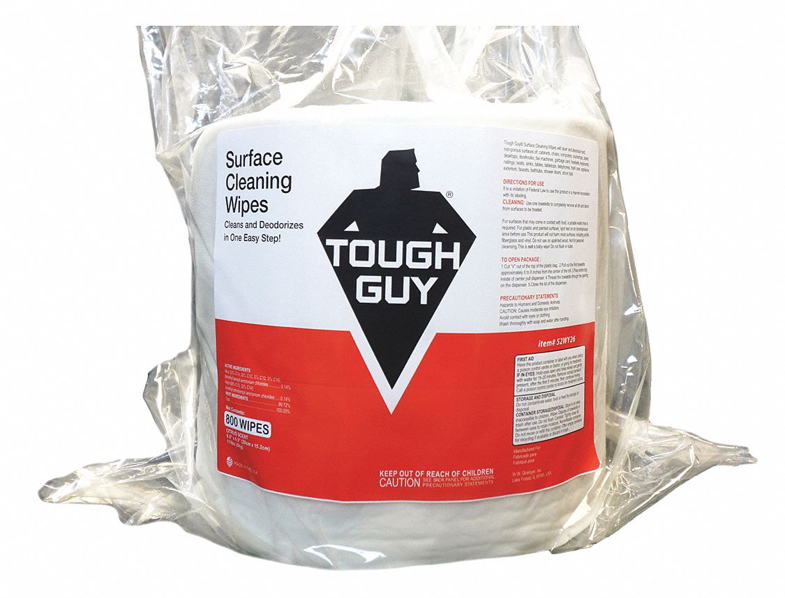 TOUGH GUY All Purpose Cleaning Wipes, 800 ct. Soft Pack, Fragrance
