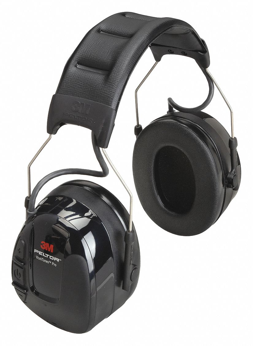 3M PELTOR, OvertheHead Earmuff, 26 dB NRR, Electronic Ear Muffs