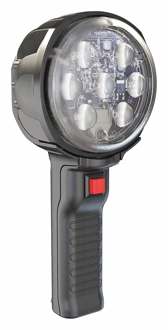 Rechargeable, Black, Handheld Work Light 52XF064416 Grainger