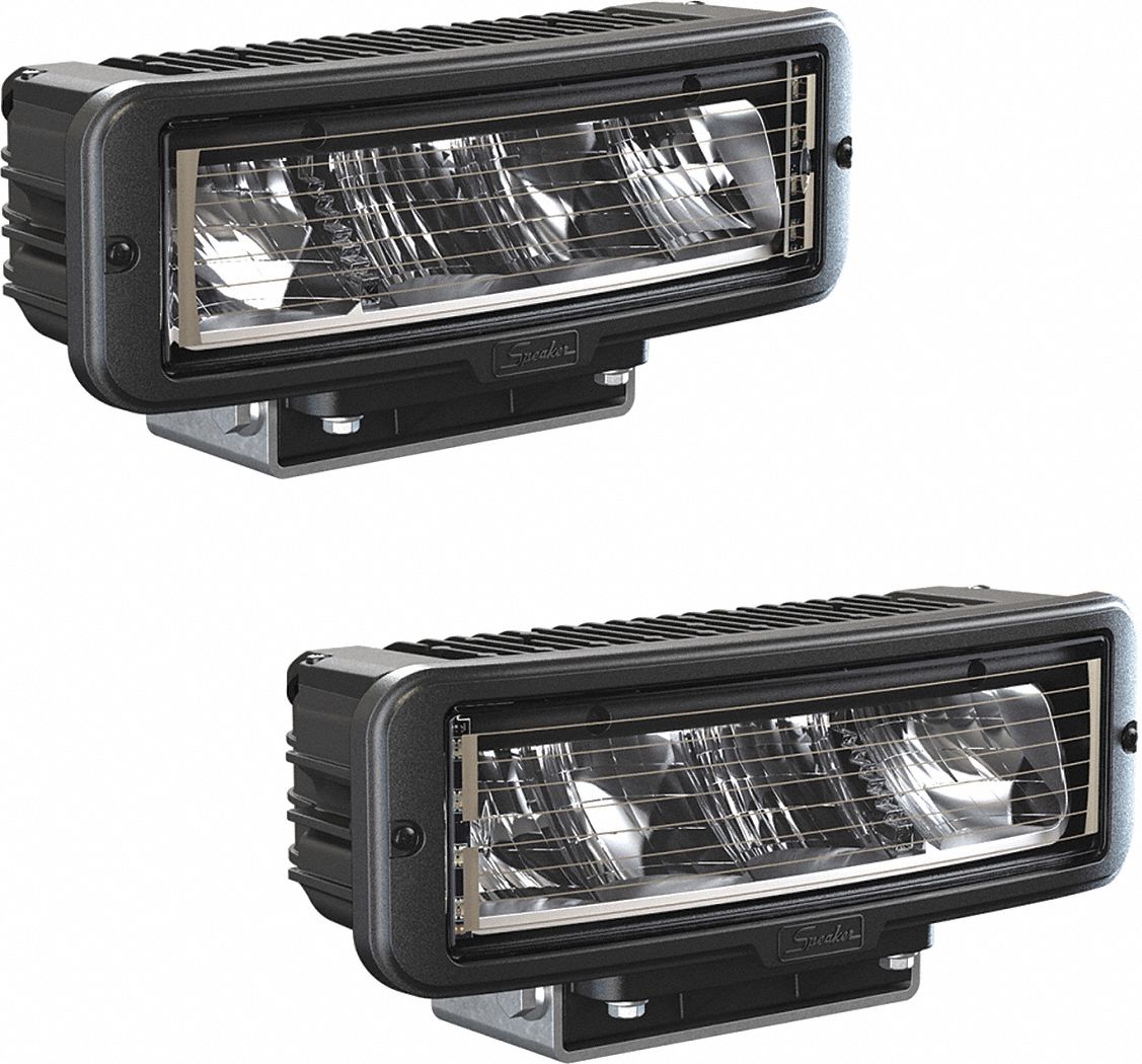 J.W. SPEAKER Rectangular Pedestal Mount Headlight Kit, 2,160 lm, 2,880
