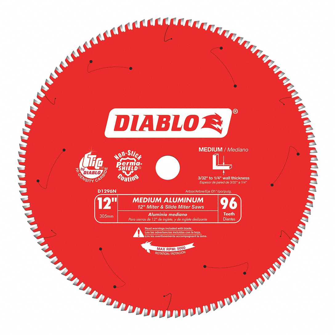 DIABLO Circular Saw Blade, Aluminum, Brass, Copper, Fiberglass, Non