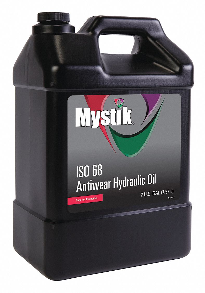 MYSTIK Mineral Hydraulic Oil, 2 gal Jug, ISO Viscosity Grade 68