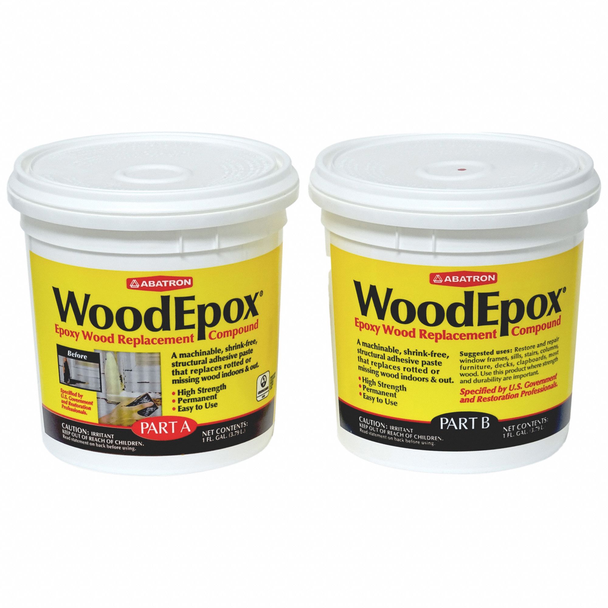 ABATRON, WoodEpox, Wood Repair, Putty 52YA09WE2GKR Grainger