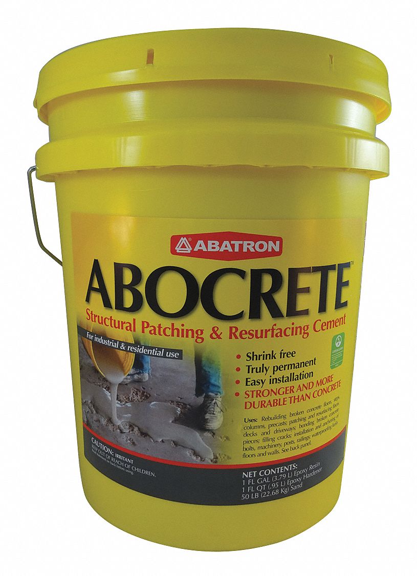 ABOCRETE Epoxy Adhesive, Pail, 5 gal, Gray, 45 min Work Life 52YA10