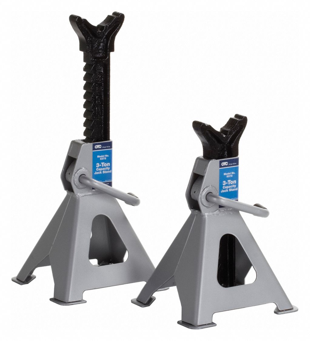 OTC 81/4 x 71/2 Ratchet Style Jack Stands; Lifting Capacity (Tons) 3