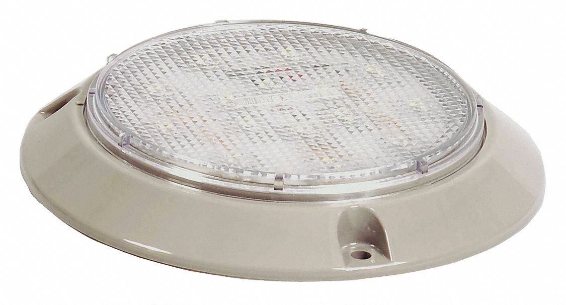 MAXXIMA Dome Light, Round, White 52YP18M84405C Grainger