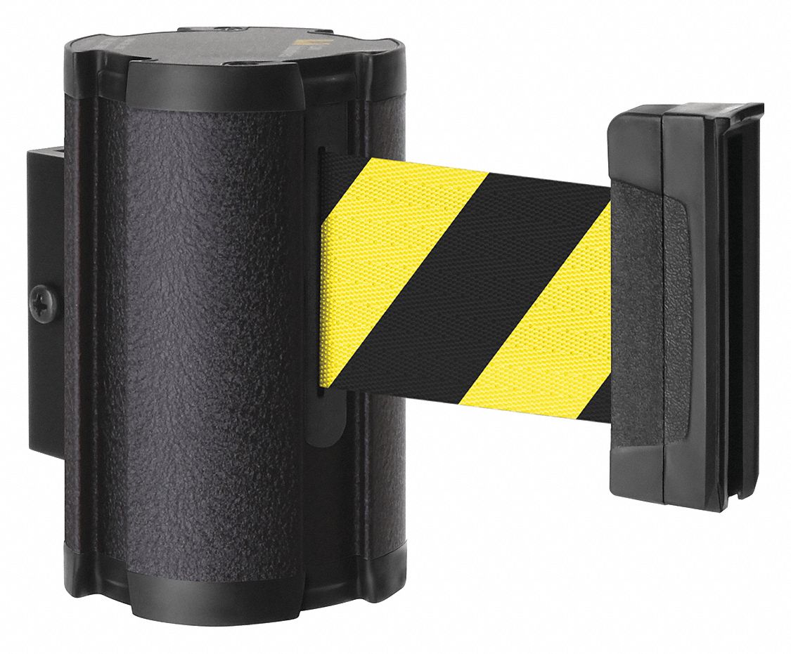 LAVI, Yellow/Black, Wrinkle, Retractable Belt Barrier 52YX9950