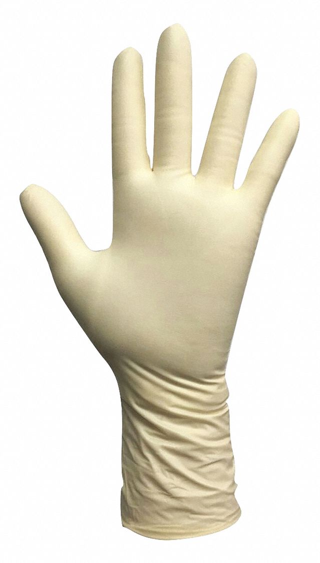 CONDOR Natural Rubber Latex, Disposable Gloves, XL, PowderFree, 4.5 mil Palm Thickness 53CV57