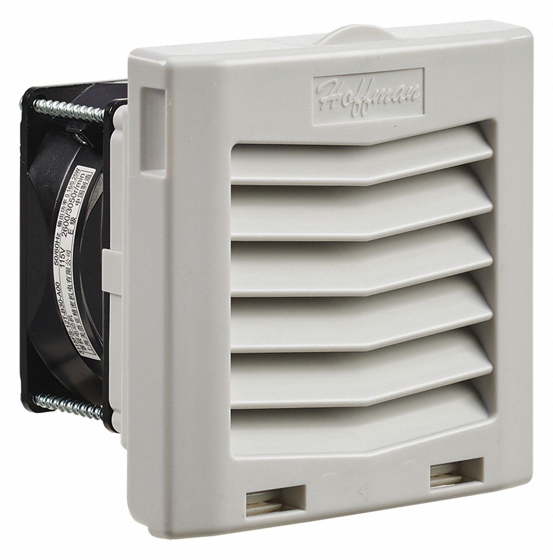 HOFFMAN WetLocation Square Axial Fan, 4 27/64 in Height, 3 13/20 in