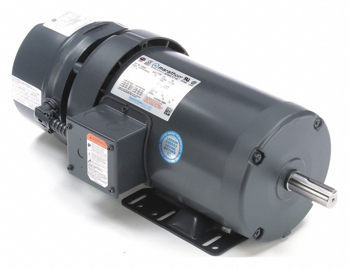 MARATHON MOTORS 2 HP Brake Motor,3Phase,1745 Nameplate RPM,230/460