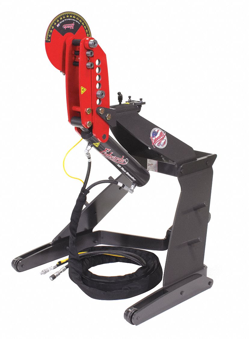EDWARDS Tube Bender, Steel, Hydraulic 53DK52HAT1000 Grainger
