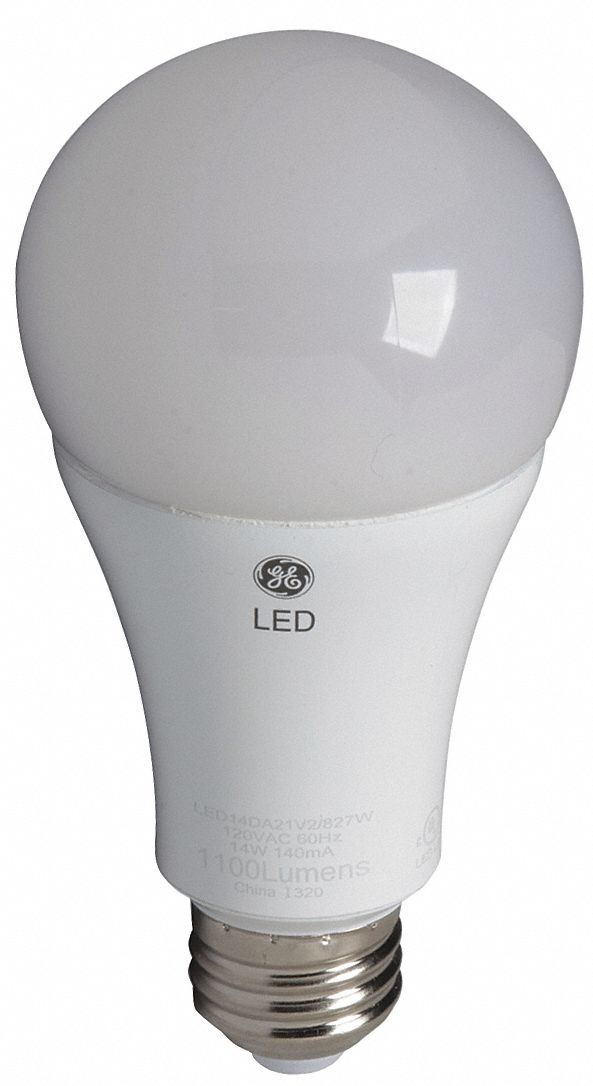 GE LIGHTING 15.0 Watts, LED Lamp, A21, Medium Screw (E26), 1600 Lumens