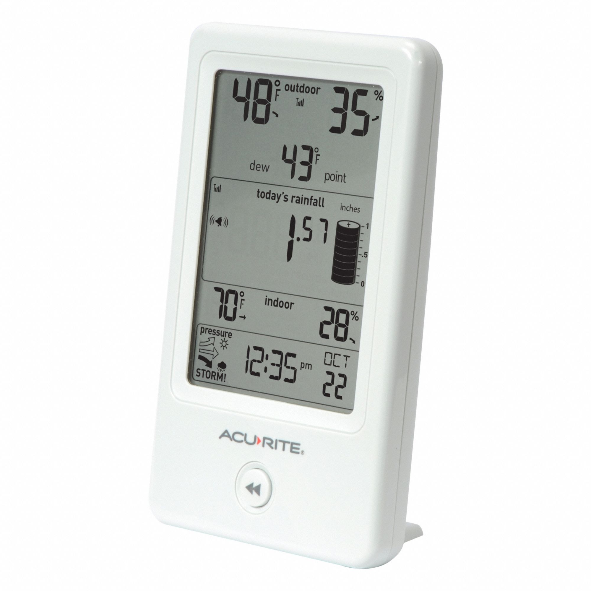 ACURITE Wireless Weather Station: AcuRite, 3 Pieces, Monochrome Display