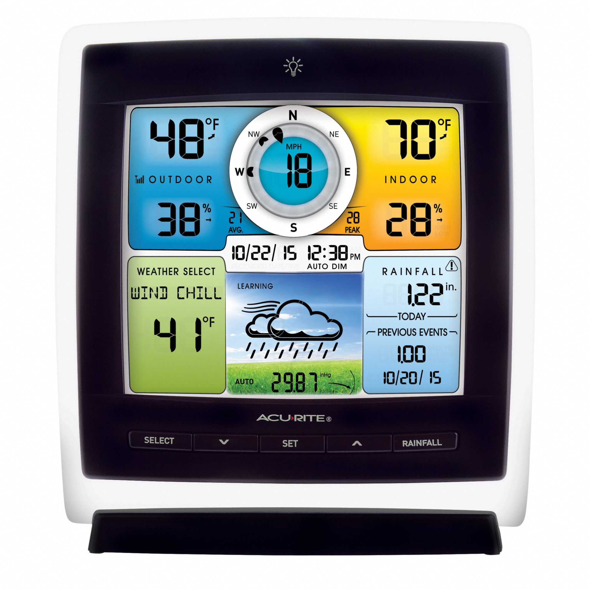 ACURITE Wireless Weather Station, 40° to 158° Temp. Range (F) 53DR02