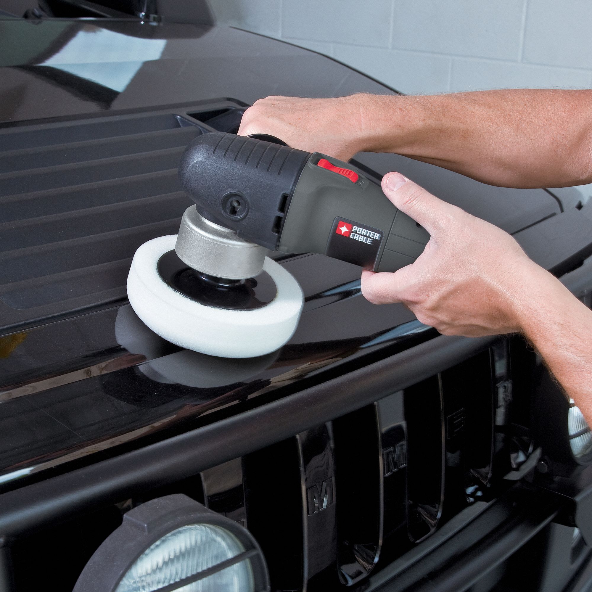 PORTER CABLE Orbital Sander, Corded, PSA, 6 in Pad Size, 4.5 A Amps