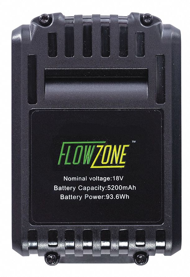 FlowZone, 18V, Battery 53JE46FZAAAX Grainger