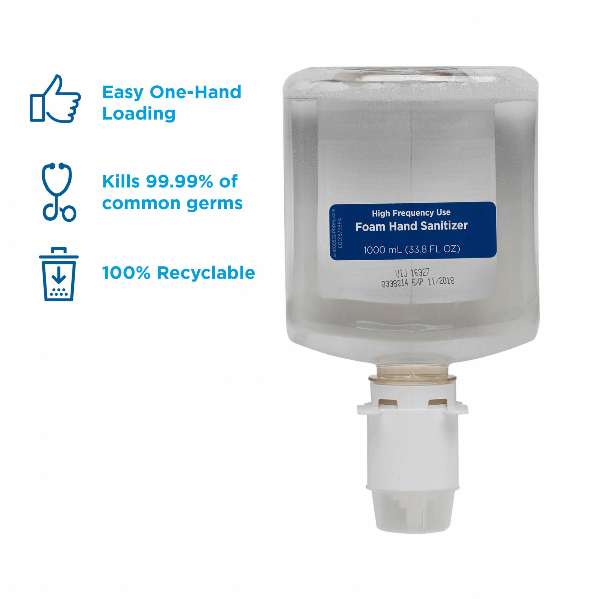 Hand Sanitizer, 1,000 mL, Cartridge, Foam, enMotion(R