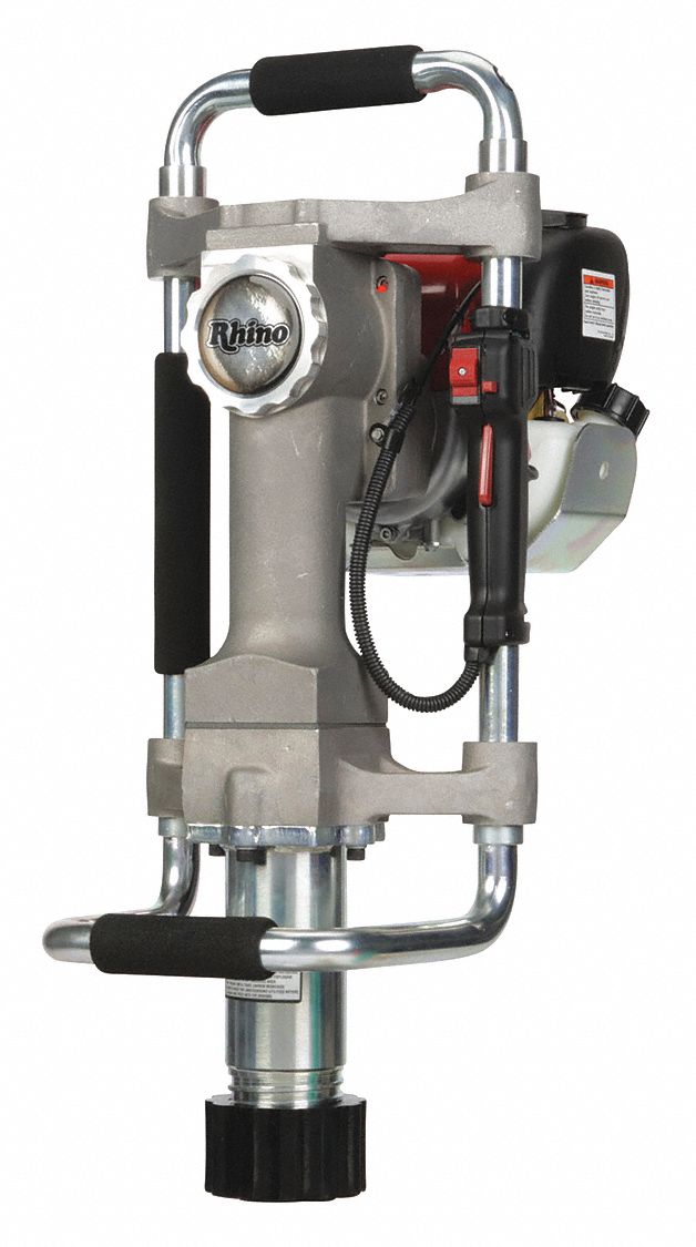 RHINO TOOL Post Driver, MultiPro, 51 lb, 4Cycle, 26"H 53JW25301003